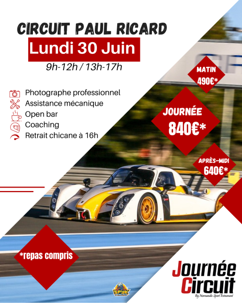 Journée Circuit Paul Ricard - 30 JUIN 2025
