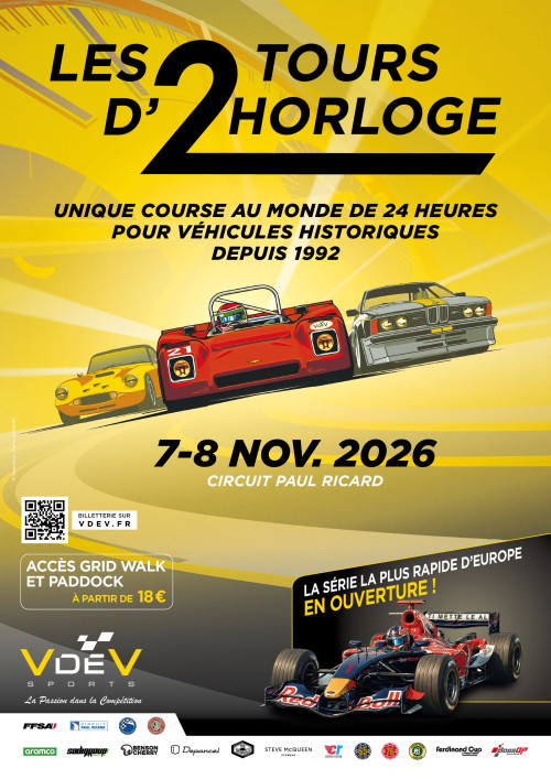 LES 2 TOURS D'HORLOGE - 7 & 8 NOVEMBRE 2026