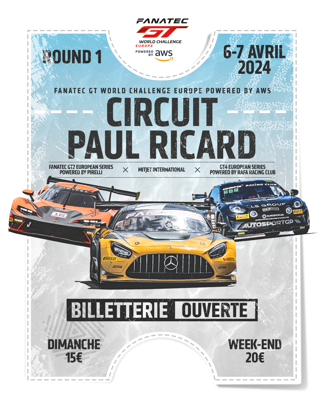 La billetterie est ouverte pour le Fanatec GT World Challenge Europe ! -  Circuit Paul Ricard