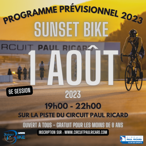 SUNSET BIKE - 1ST AUGUST 2023